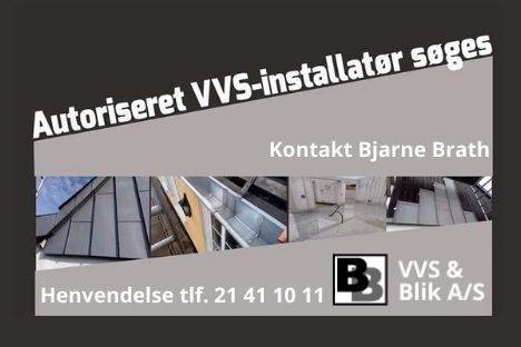 Bjarne Brath søger Autoriseret VVS-installatør