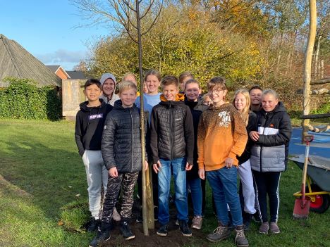 Plantning af årets træ på Suldrup Skole