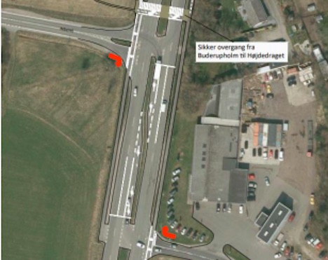 Højresvings problematik ved signalregulering i krydsene Hobrovej x Nibevej x Buderupholmvej