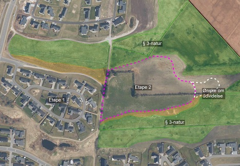 Grævlingen etape 2, Støvring – Udvidelse af lokalplanområde