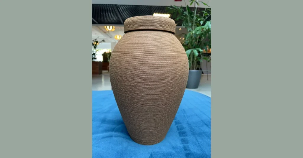 Valnøddeskaller bliver til urner: Start up vil erstatte plast med 3D-printet biokomposit